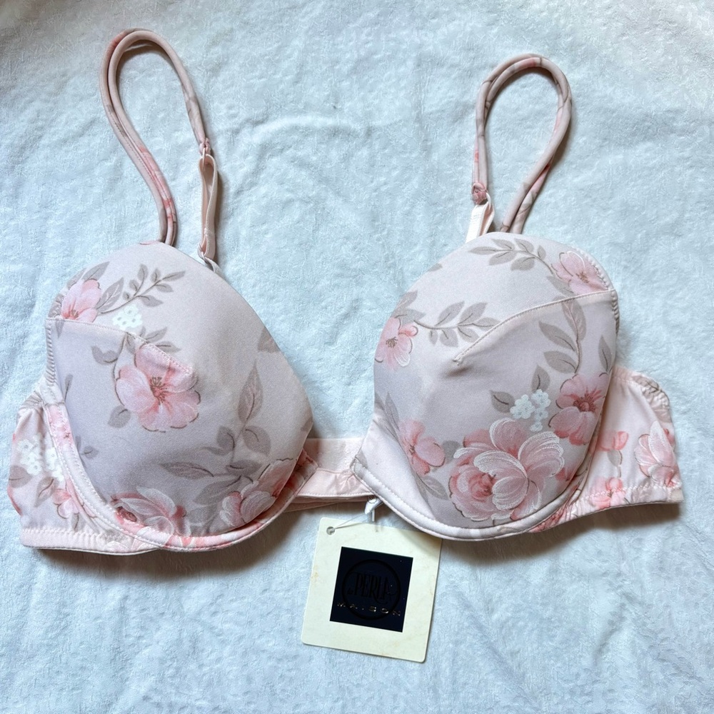 Vintage La Perla Maison Pink Floral Bra NWT
